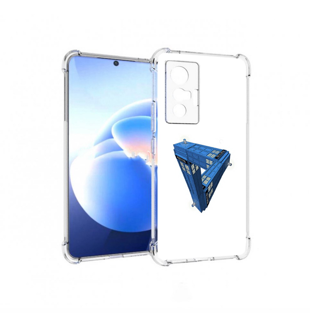 

Чехол MyPads Tocco для Vivo X70 головолока абстракция, Прозрачный, Tocco