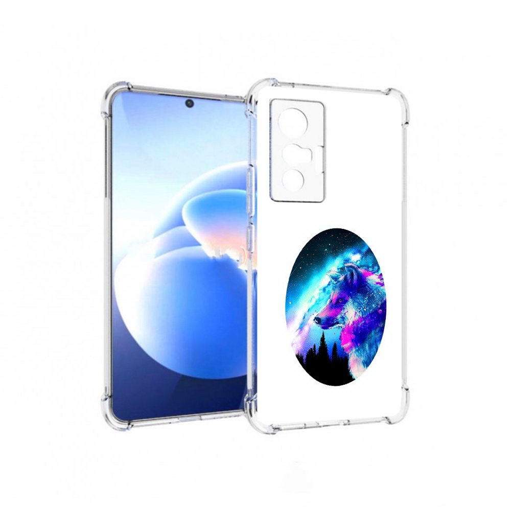

Чехол MyPads Tocco для Vivo X70 голубой волк, Прозрачный, Tocco