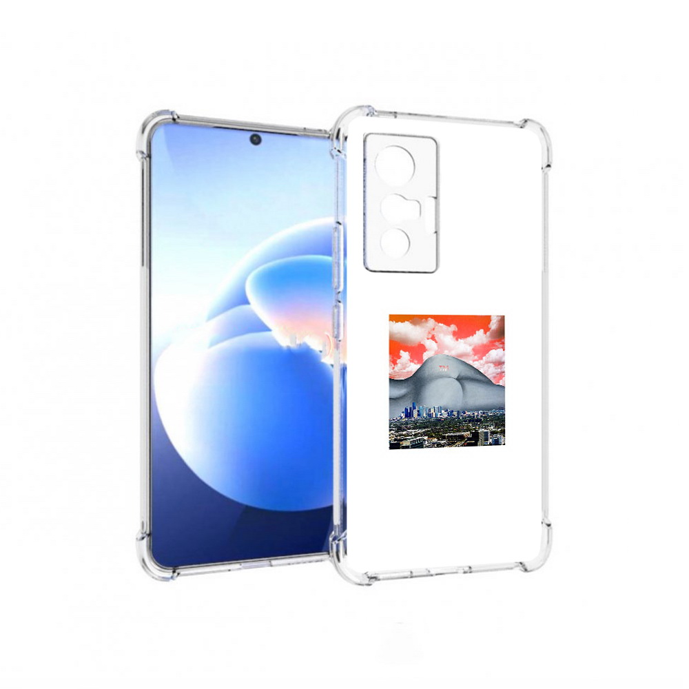 

Чехол MyPads Tocco для Vivo X70 город с девушкой на фоне, Прозрачный, Tocco