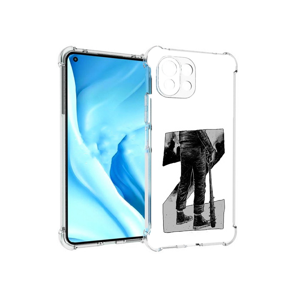 

Чехол MyPads Tocco для Xiaomi Mi 11 Lite воин черно белый (PT159462.256.265), Tocco