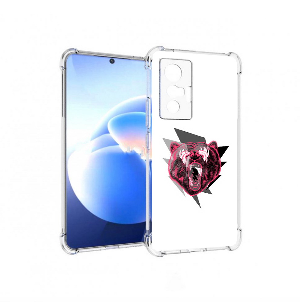 

Чехол MyPads Tocco для Vivo X70 грозовой медведь, Прозрачный, Tocco