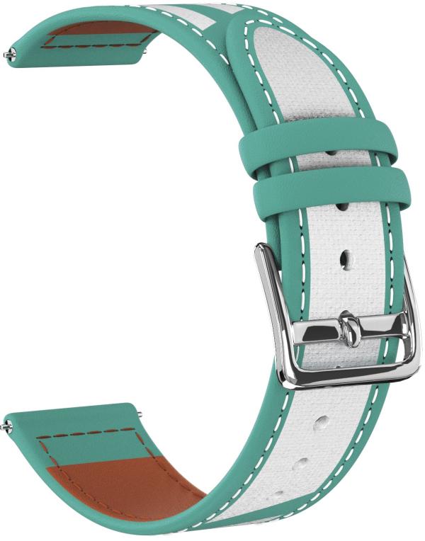 

Ремешок кожаный GSMIN Buzz 22 для Amazfit Stratos (Бирюзовый), Синий