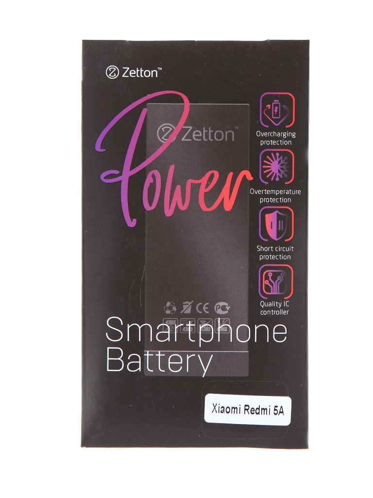 Аккумулятор для телефона Zetton 3000мА/ч для Xiaomi Redmi 5A