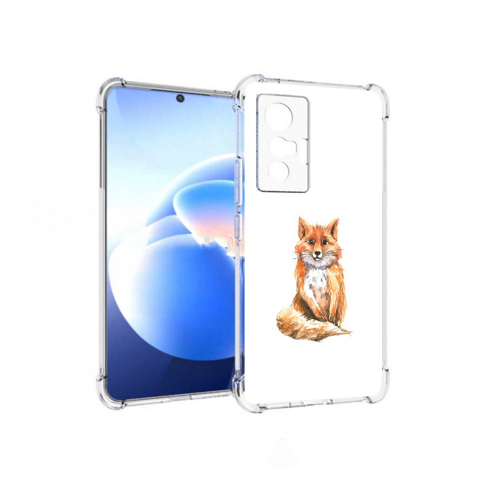 

Чехол MyPads Tocco для Vivo X70 детская лиса, Прозрачный, Tocco