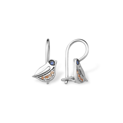

Серьги из серебра EFREMOV 1210068753, фианит, 1210068753