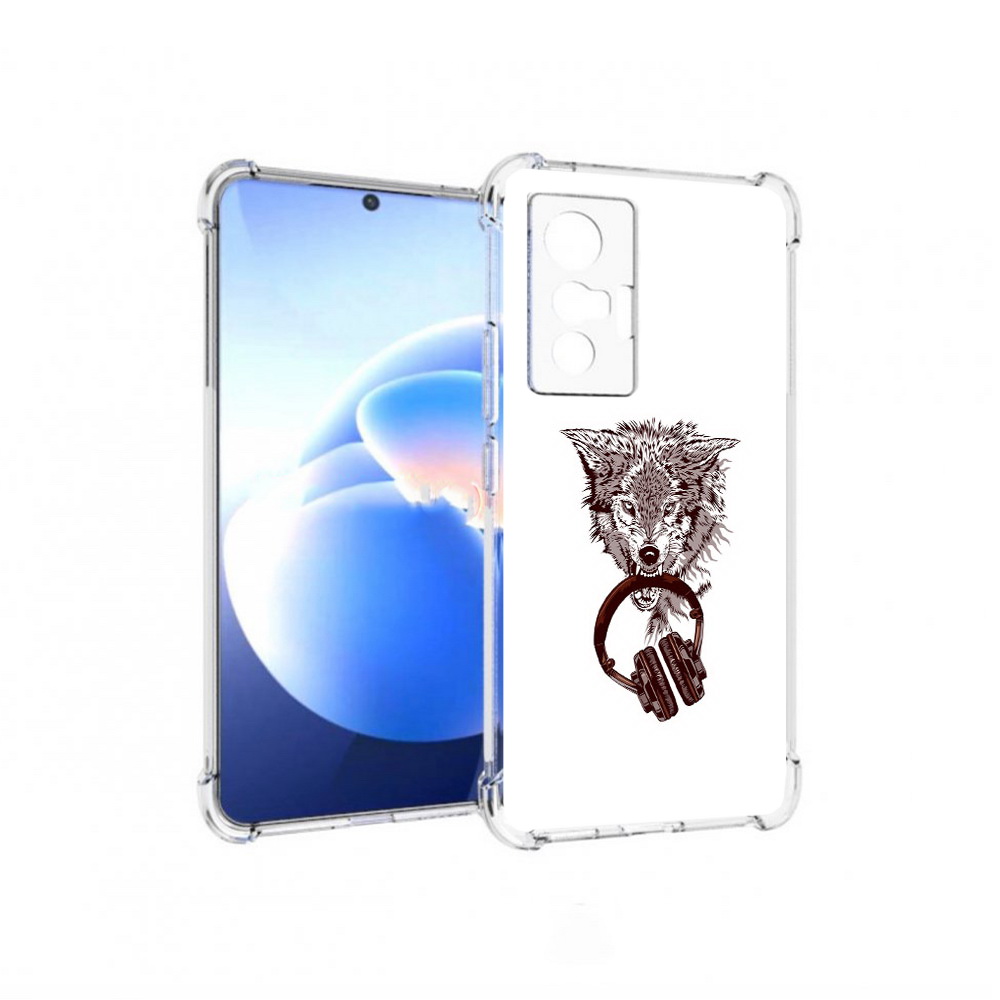 

Чехол MyPads Tocco для Vivo X70 дикий волк, Прозрачный, Tocco