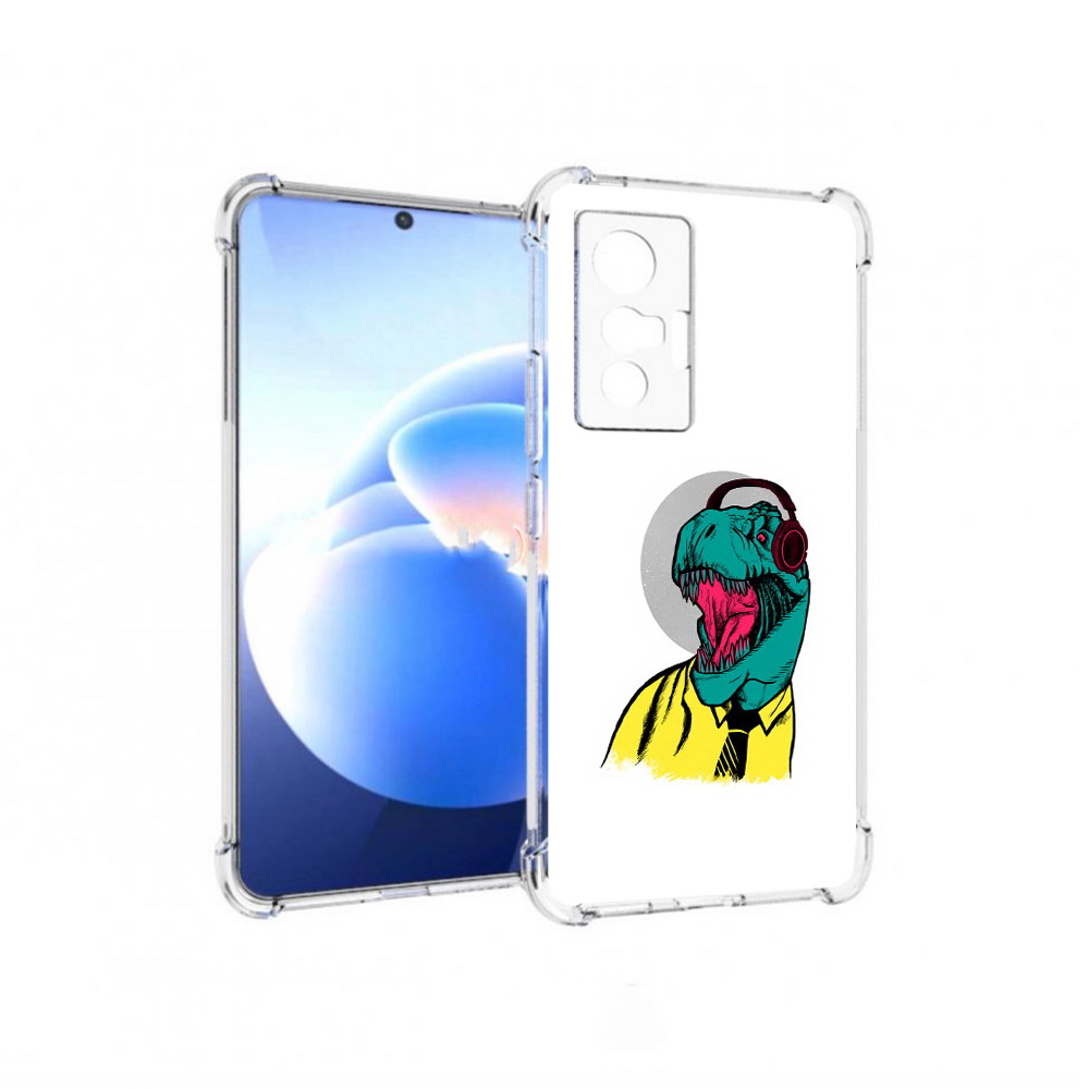 

Чехол MyPads Tocco для Vivo X70 дино, Прозрачный, Tocco