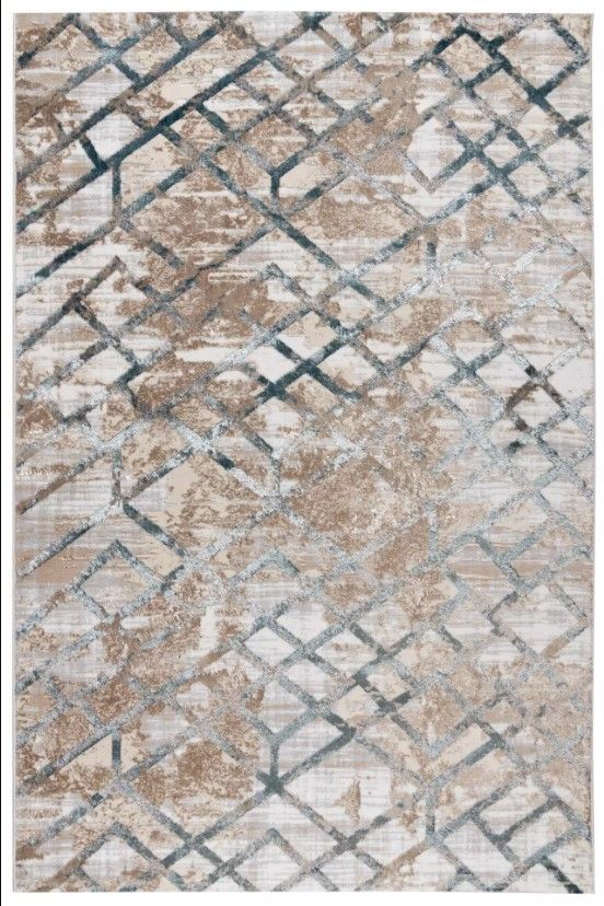 Ковер RADJAB CARPET Белла Cream Shirink Blue Fdy 200х140 см