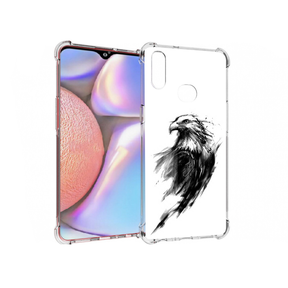 

Чехол MyPads Tocco для Samsung Galaxy A10s чб птица (PT139908.534.670), Прозрачный, Tocco