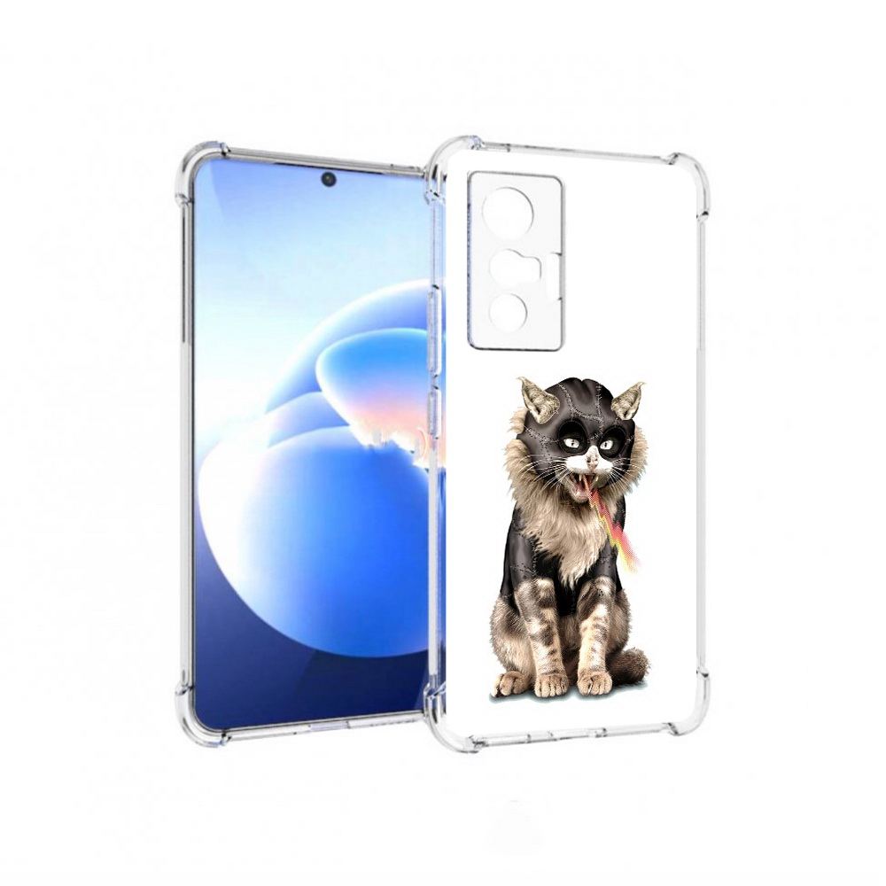 

Чехол MyPads Tocco для Vivo X70 дьяволский кот, Прозрачный, Tocco