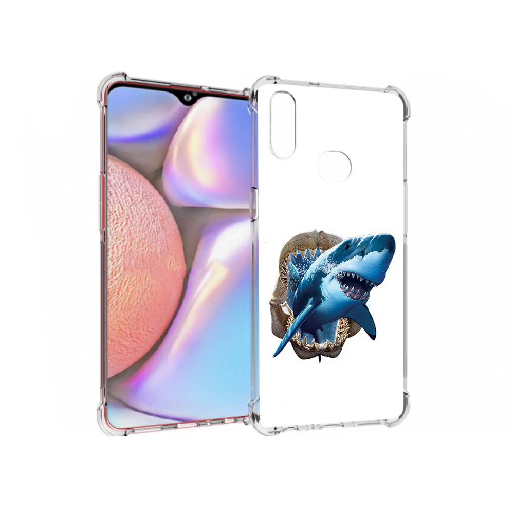 

Чехол MyPads Tocco для Samsung Galaxy A10s челюсти (PT139908.534.675), Прозрачный, Tocco