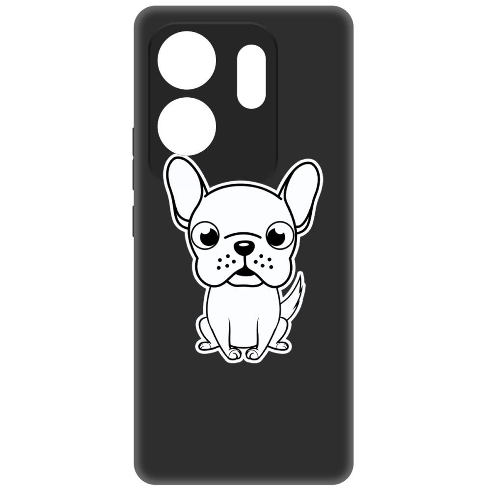 

Чехол-накладка Krutoff Soft Case Черно-белый щенок для INFINIX Zero 30 4G черный