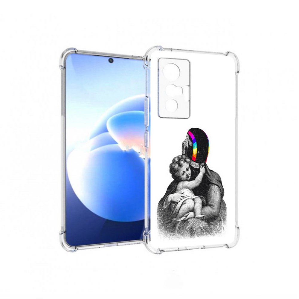 

Чехол MyPads Tocco для Vivo X70 защитник в шлеме, Прозрачный, Tocco
