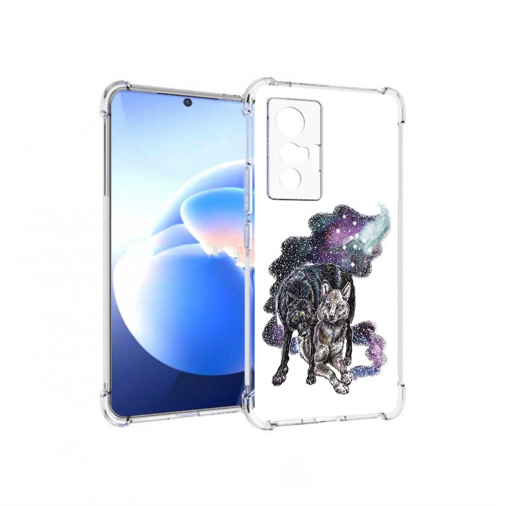 

Чехол MyPads Tocco для Vivo X70 звездные волки, Прозрачный, Tocco