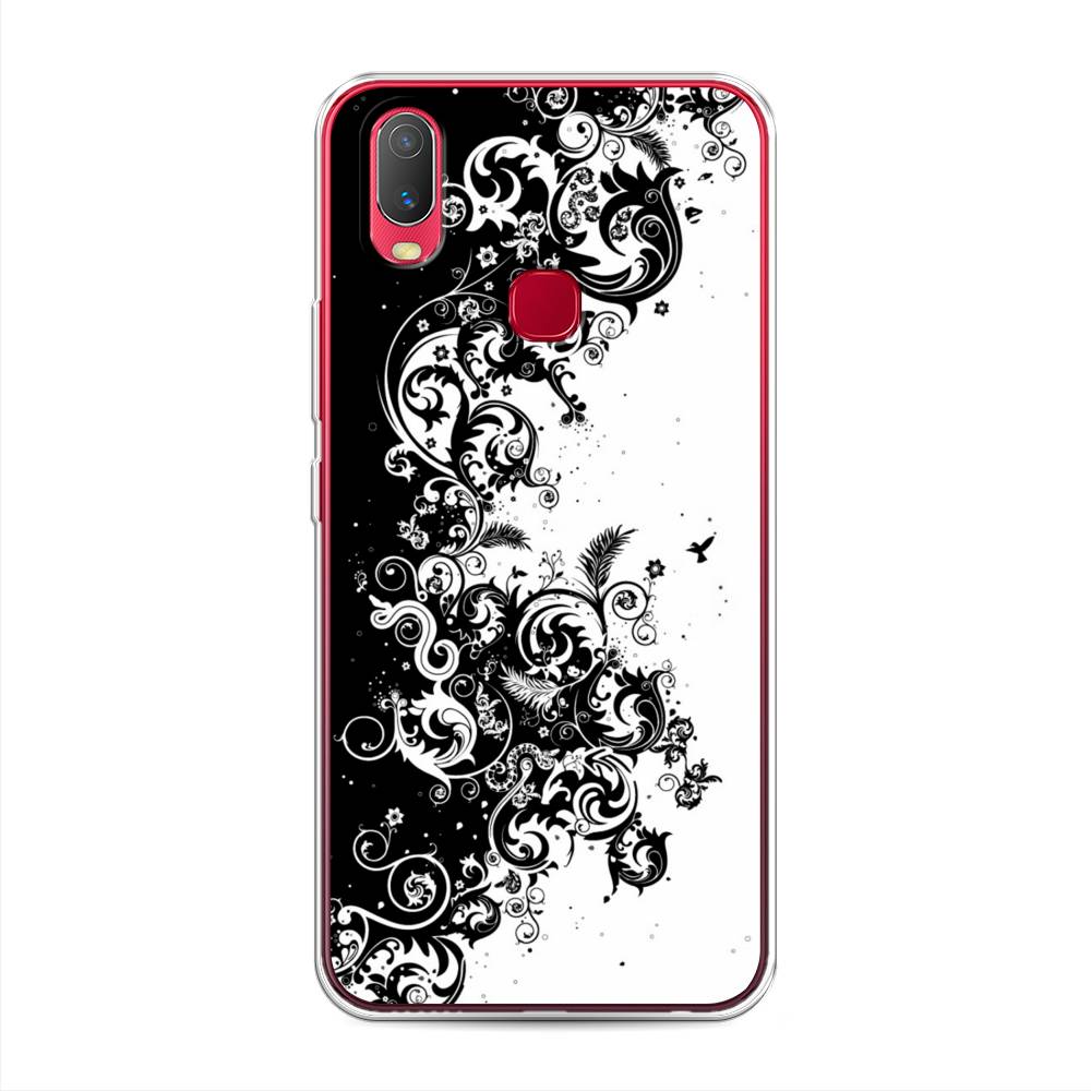 

Чехол для Vivo Y11 "Черно белый узор", Белый;черный;серый, 261650-3