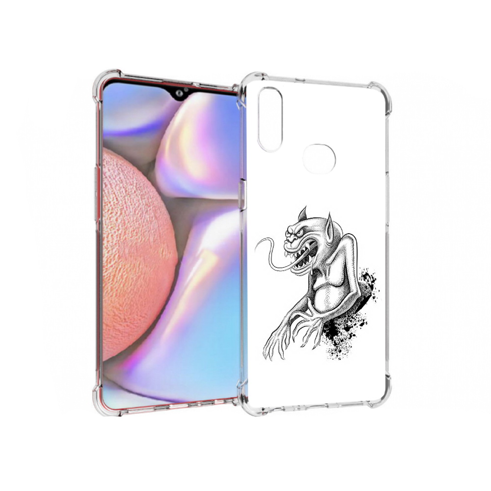 

Чехол MyPads Tocco для Samsung Galaxy A10s чорт (PT139908.534.692), Прозрачный, Tocco