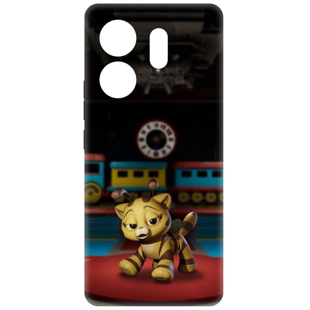 

Чехол-накладка Krutoff Soft Case Хаги Ваги - Кошка-Пчёлка для INFINIX Zero 30 4G черный