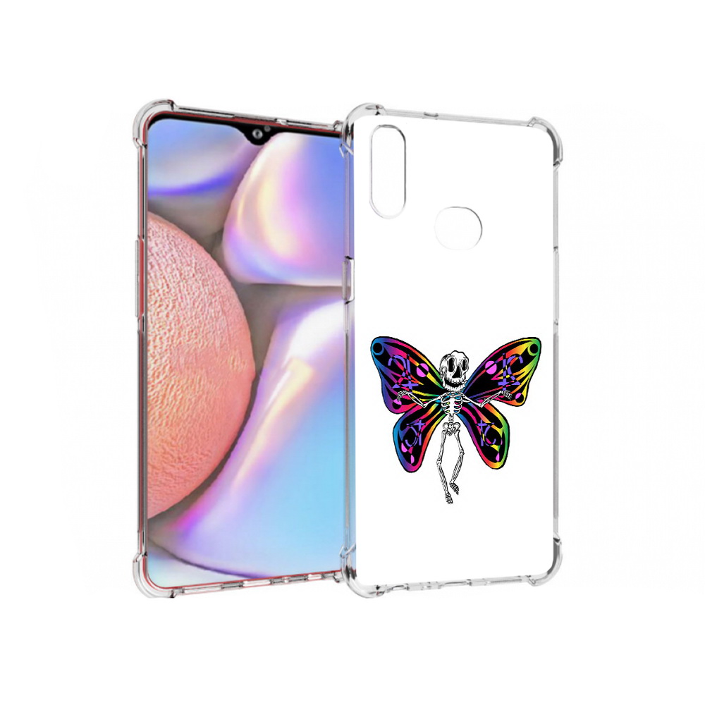 

Чехол MyPads Tocco для Samsung Galaxy A10s эффект бабочки (PT139908.534.701), Прозрачный, Tocco