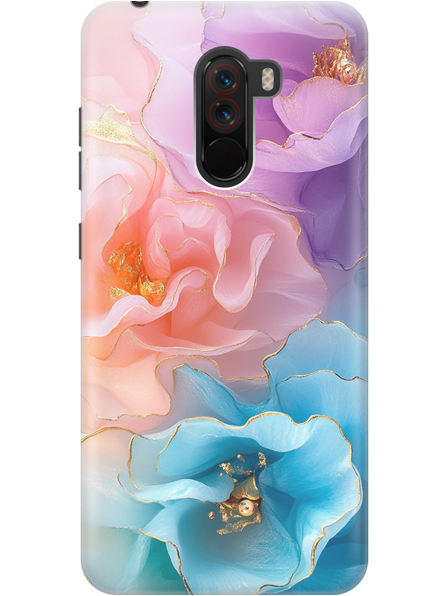 

Силиконовый чехол на Xiaomi Pocophone F1 с принтом "Изумительные цветы", Прозрачный;фиолетовый;голубой;оранжевый;розовый, 719373323