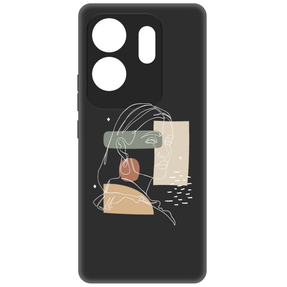 

Чехол-накладка Krutoff Soft Case Уверенность для INFINIX Zero 30 4G черный