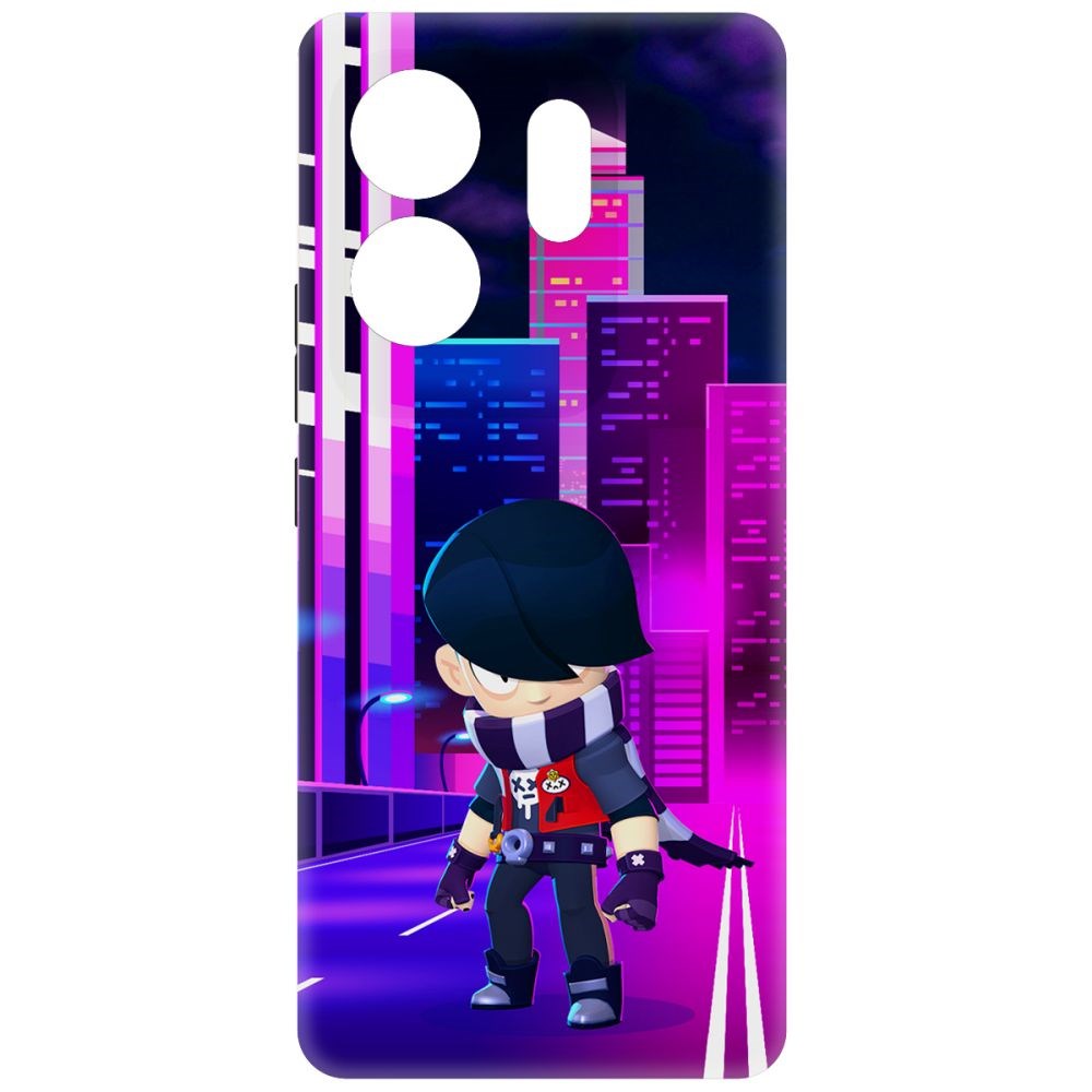 

Чехол-накладка Krutoff Soft Case Brawl Stars - Эдгар для INFINIX Zero 30 4G черный