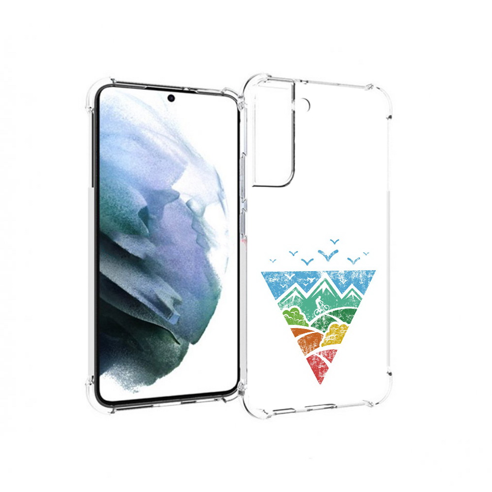 

Чехол MyPads Tocco для Samsung Galaxy S22 Plus Лес земля море чайки (PT226933.535.105), Прозрачный, Tocco