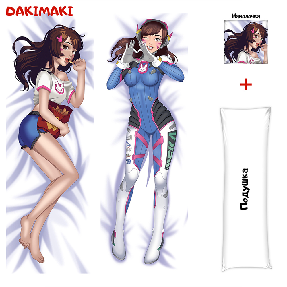 

Наволочка + подушка Дакимакура D.Va 0106 150x50, Разноцветный, D0106