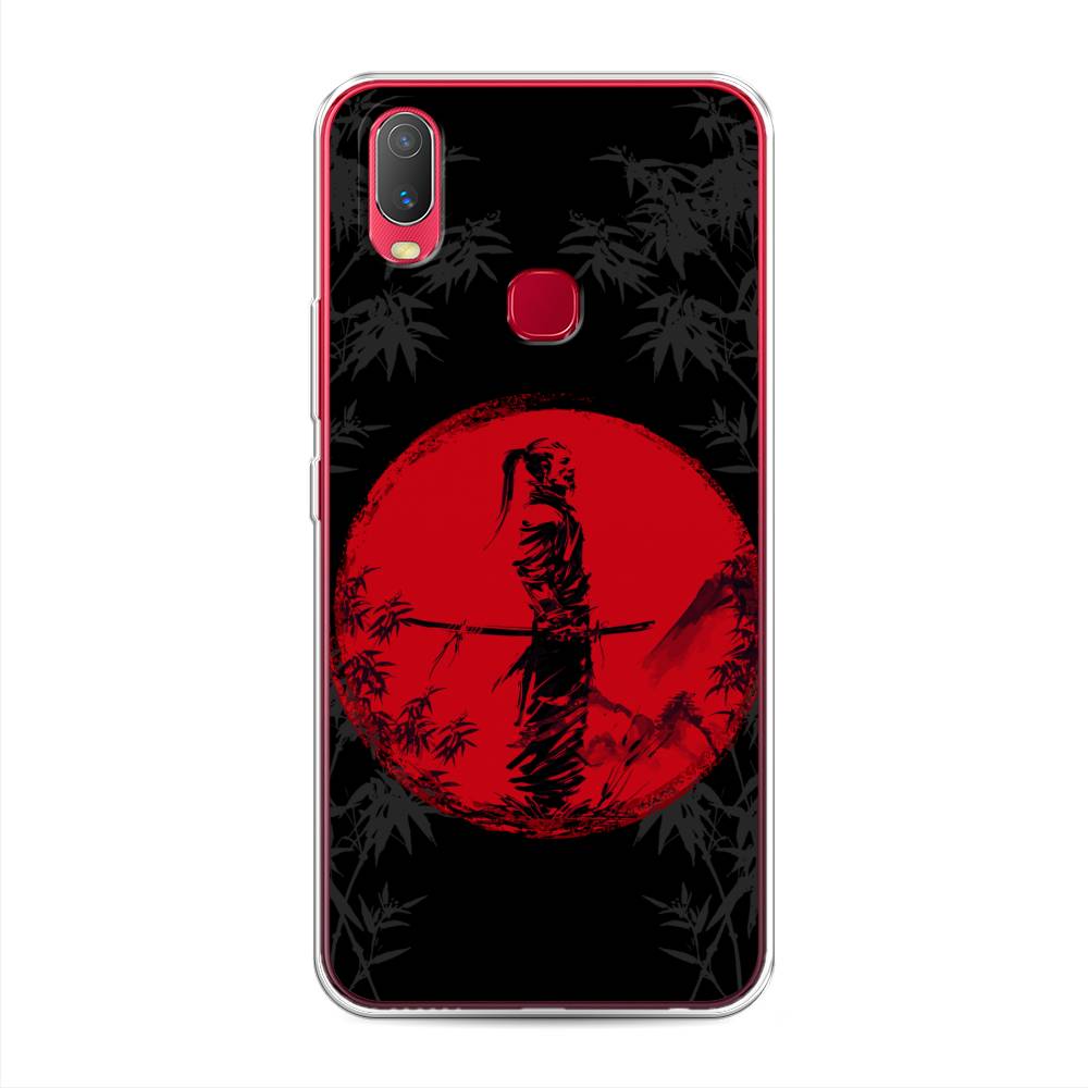 

Чехол для Vivo Y11 "Самурай на красном фоне", Черный;красный;серый, 261650-4