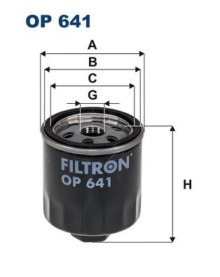 

Фильтр масляный двигателя FILTRON OP641