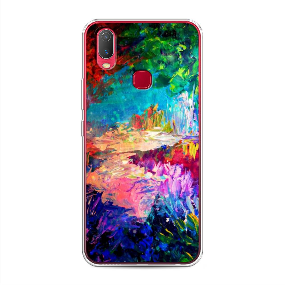 

Чехол для Vivo Y11 "Лес-гуашь", Синий;розовый;зеленый, 261650-4