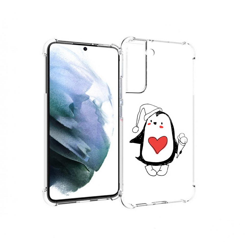 

Чехол MyPads Tocco для Samsung Galaxy S22 Plus Пингвин с мороженым (PT226933.535.135), Прозрачный, Tocco