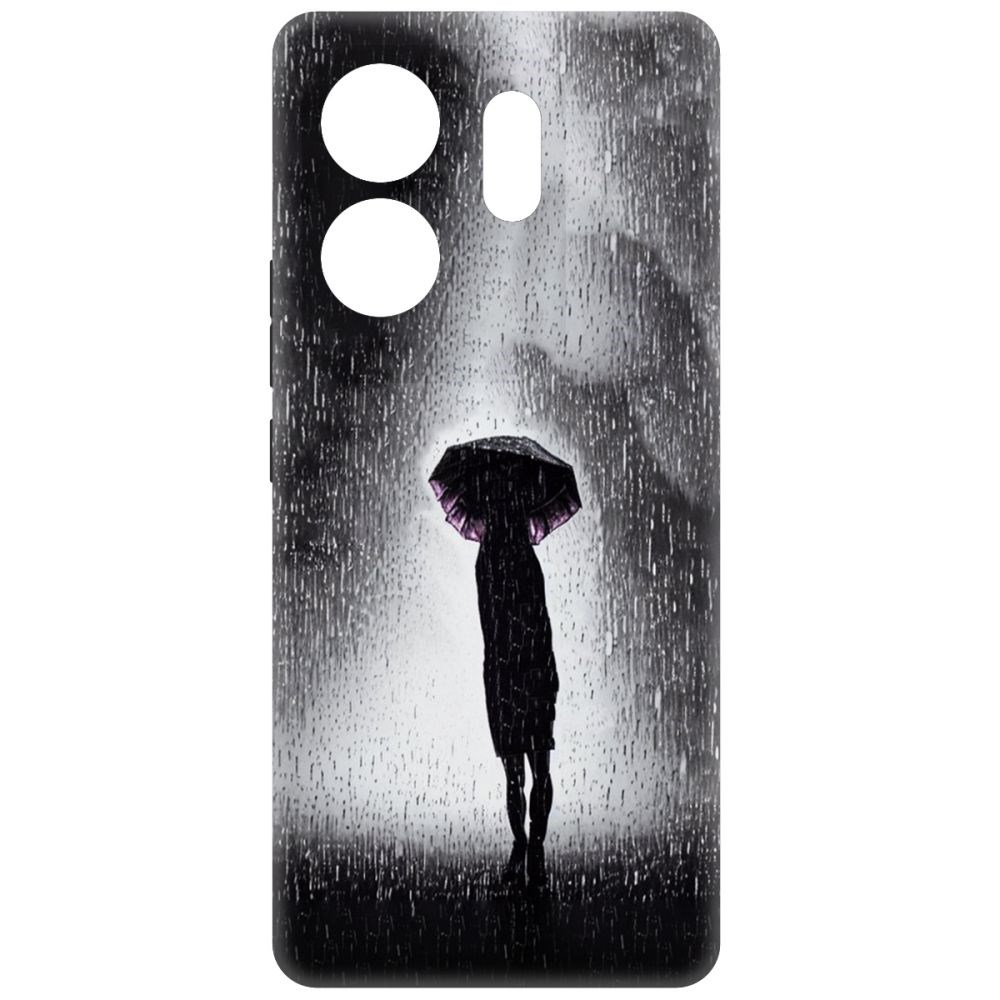 

Чехол-накладка Krutoff Soft Case Ночная крипота для INFINIX Zero 30 4G черный