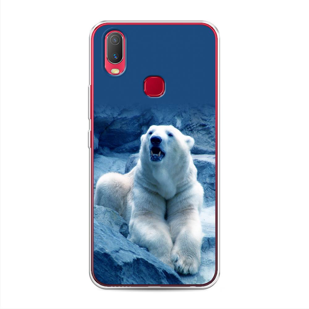 

Чехол для Vivo Y11 "Белый медведь", Голубой;белый, 261650-1