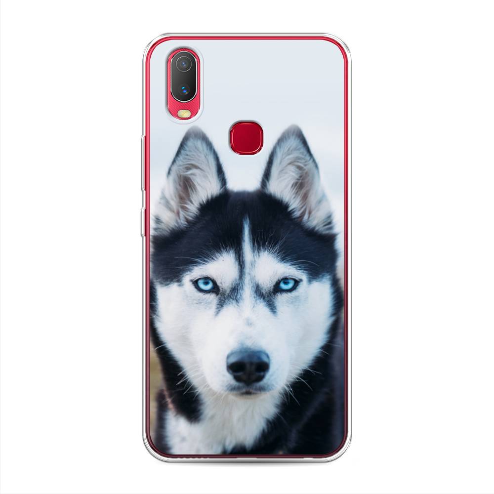 

Чехол для Vivo Y11 "Хаски 2", Синий;белый, 261650-1