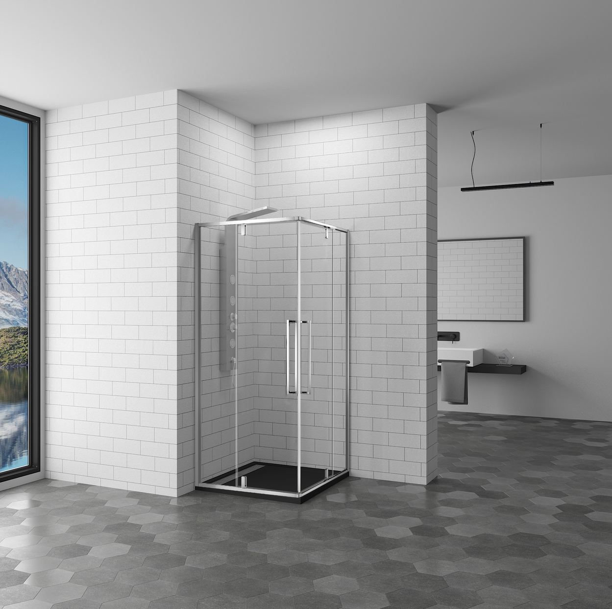 

RGW Stilvol SV-33 80x80 прозрачное стекло