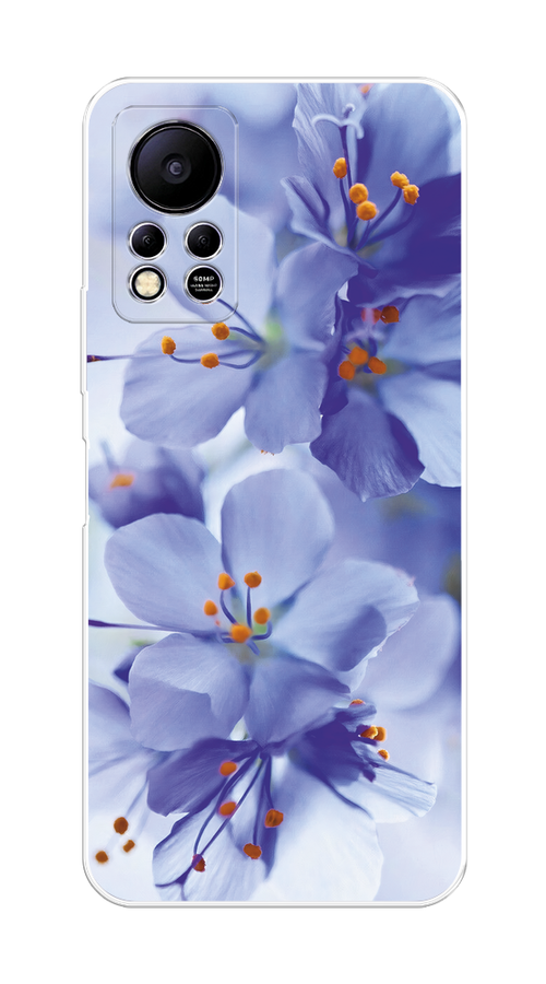 

Чехол на Infinix HOT 11S NFC "Фиолетовые цветки", Фиолетовый;синий, 3100950-1