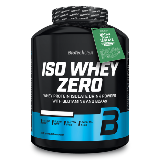 Изолят сывороточного протеина BioTechUSA Iso Whey Zero порошок 2270 г. Чёрный бисквит