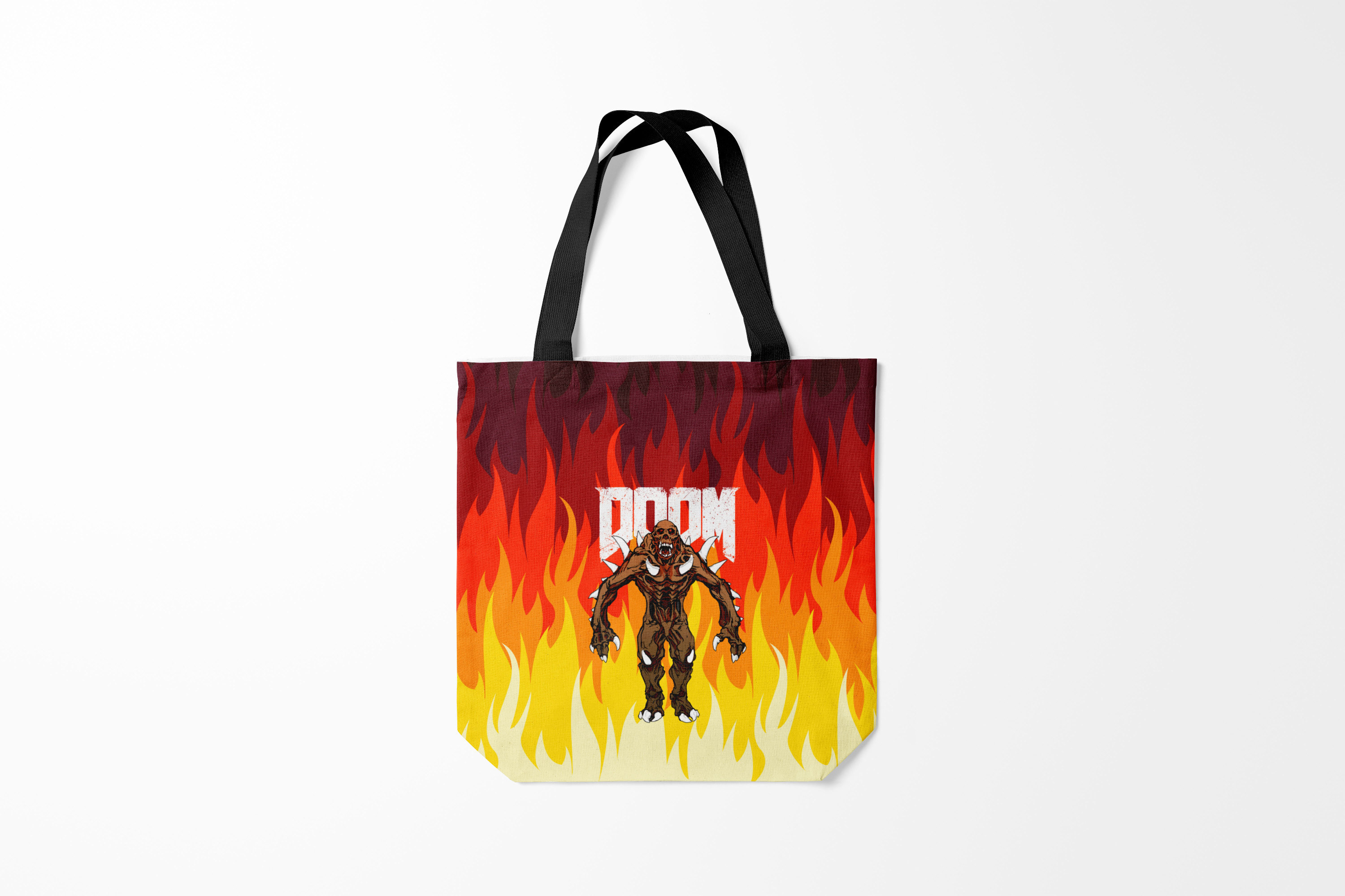 

Сумка шoппер унисекс Burnettie Doom IMP FIRE AND MONSTER, разноцветный, Doom IMP FIRE AND MONSTER