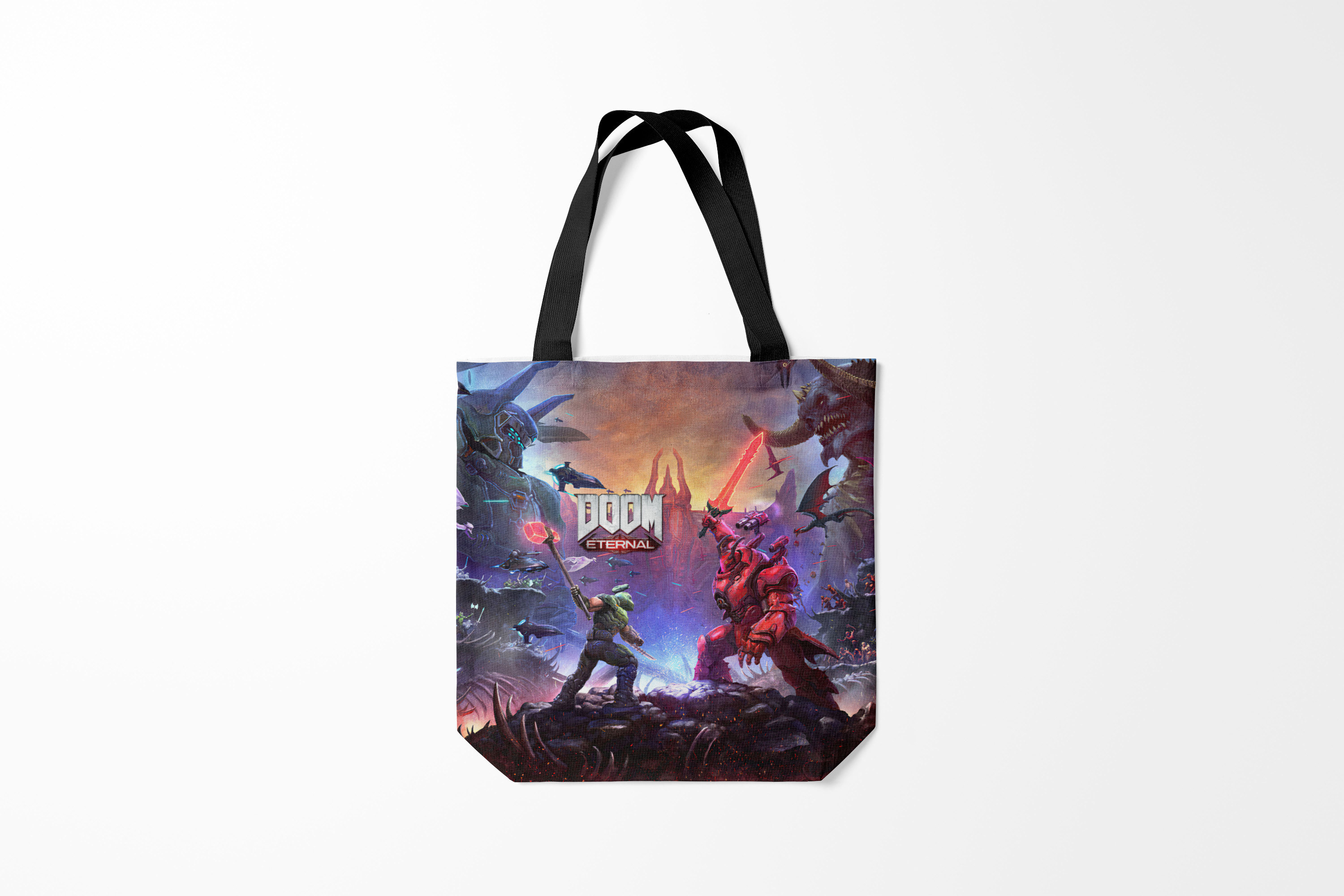 

Сумка шoппер унисекс Burnettie Doom Eternal The Ancient Gods, разноцветный, Doom Eternal The Ancient Gods