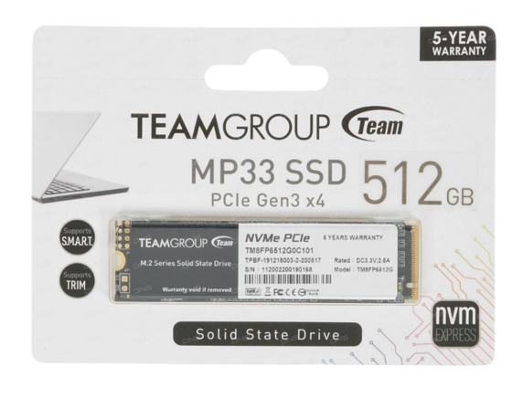 фото Ssd диск team group mp33 512 tm8fp6512g0c101 512 гб (03183)