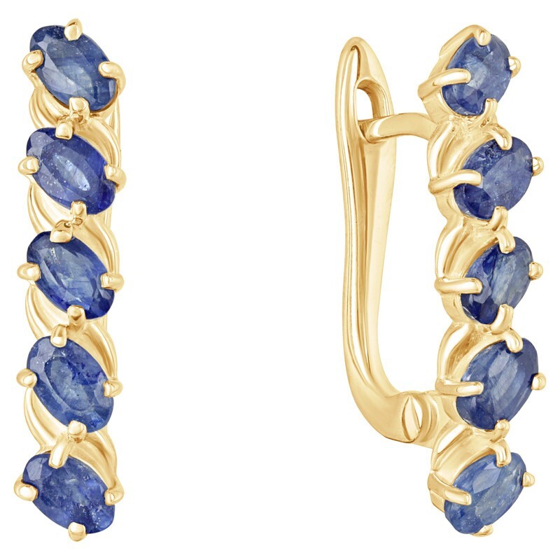 

Серьги из серебра с сапфиром LAZURIT-ONLINE 7979YG, 7979YG