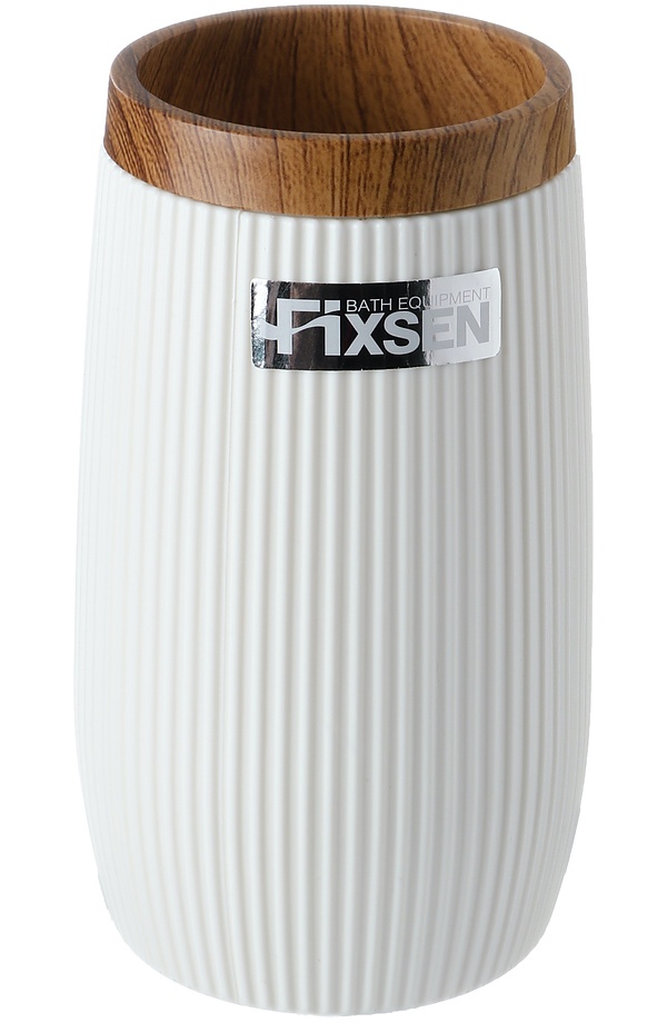Стакан для ванной Fixsen White Boom пластик белый (FX-412-3)