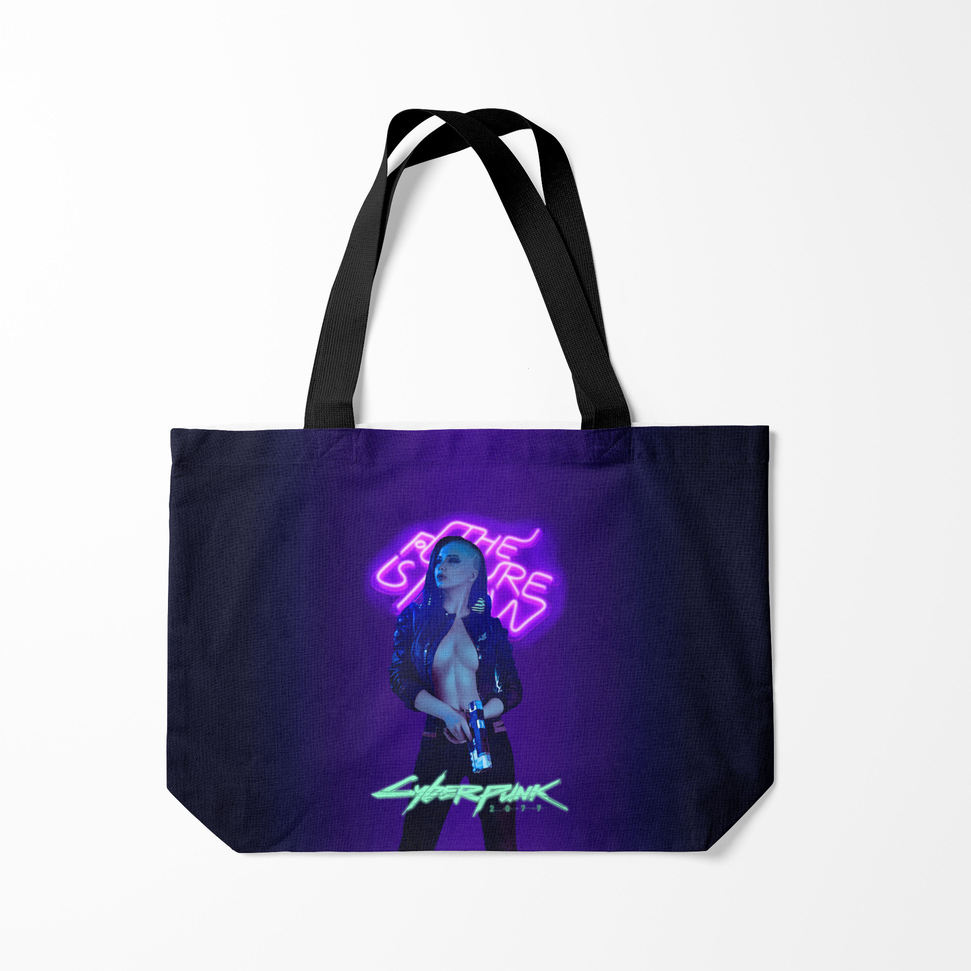 

Сумка шoппер унисекс Burnettie Cyberpunk 2077 V, фиолетовый, Cyberpunk 2077 V