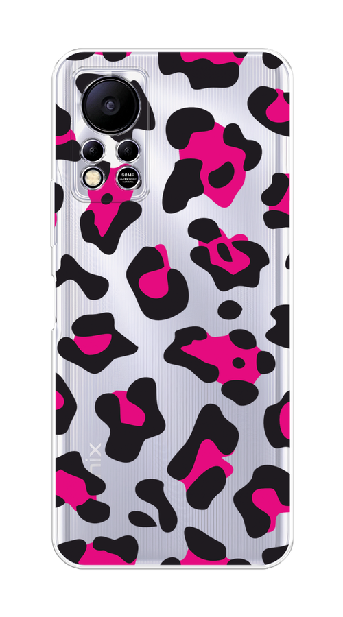 

Чехол на Infinix HOT 11S NFC "Pink cow spots", Черный;розовый, 3100950-1