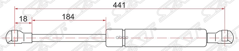 

Амортизатор Крышки Багажника Toyota Wish 03-09 Sat арт. ST-68960-0W210