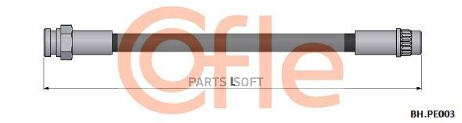 

Шланг тормозной задн CITROEN C2 03- / C3 02- / C4 04- PEUGEOT 307 00- / 308 08- / 3008 09