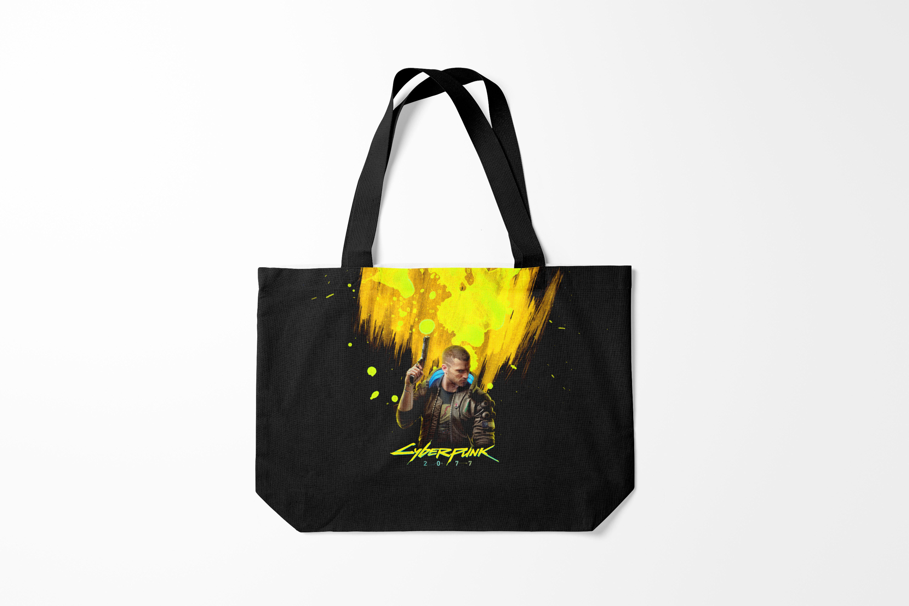 

Сумка шoппер унисекс Burnettie Cyberpunk 2077, черный, Cyberpunk 2077