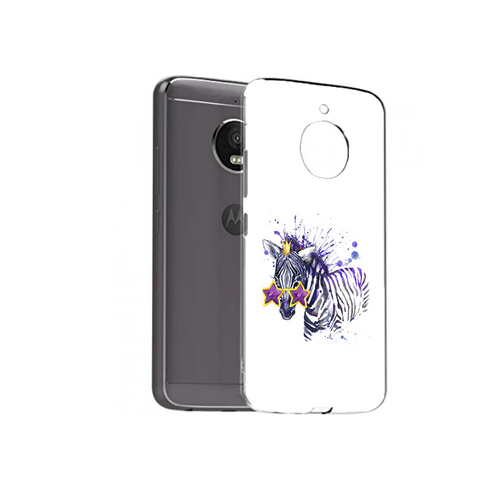 

Чехол MyPads Tocco для Motorola Moto E4 Plus акварельная зебра (PT100001.341.215), Прозрачный, Tocco