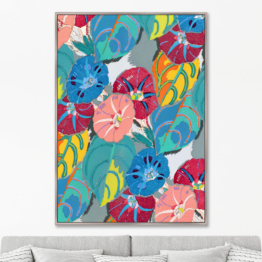 

Репродукция картины на холсте Colorful vintage art deco pattern variation 15 1928г.