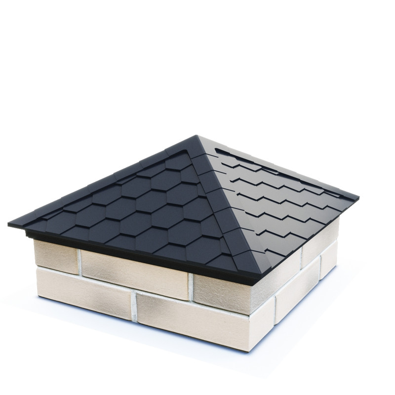 

Колпак EVEREST заглушка защита на столб забора серый 535х535 (2 кирпича), серый 535х535